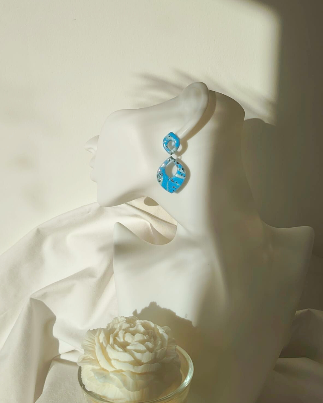 Blue Ice - Unikatne naušnice