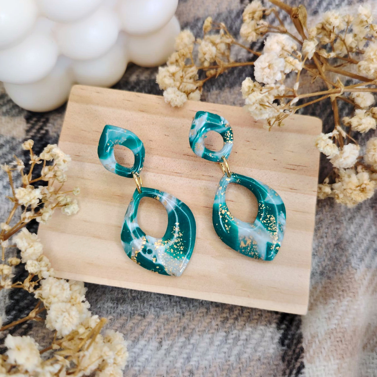 Aurora Drop - Zelena - elegantne naušnice