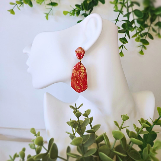 Sunset Glow - Elegantne naušnice ručno rađene od gline