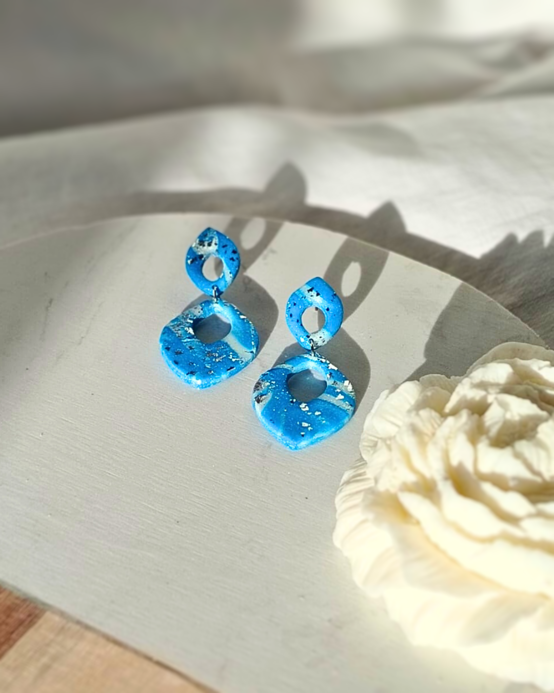 Blue Ice - Unikatne naušnice