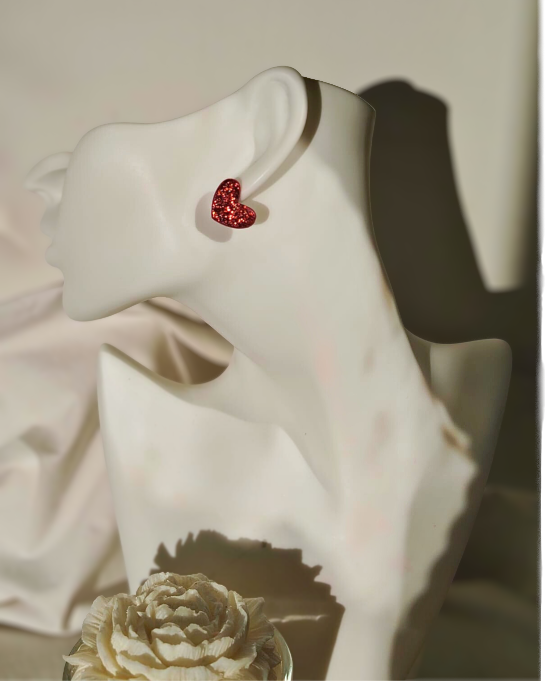 Srca Šljokice - Naušnice za Valentinovo