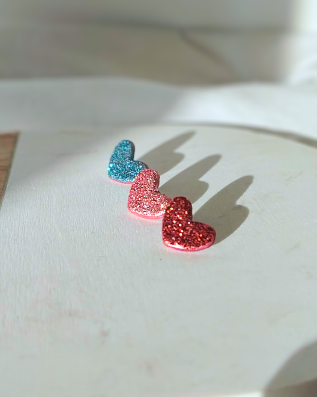 Srca Šljokice - Naušnice za Valentinovo