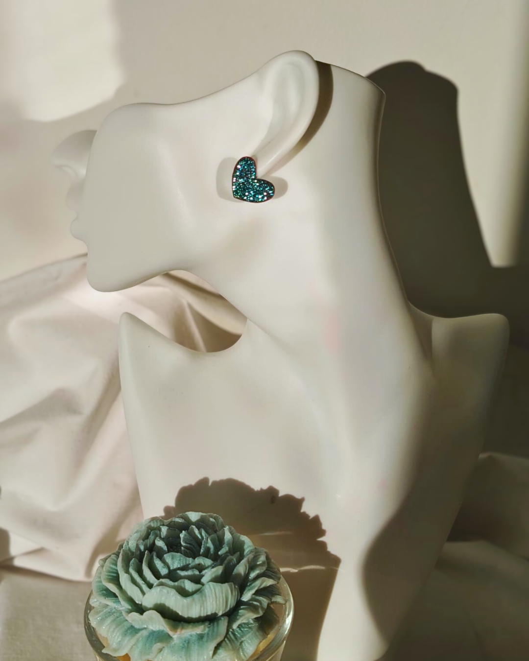 Srca Šljokice - Naušnice za Valentinovo