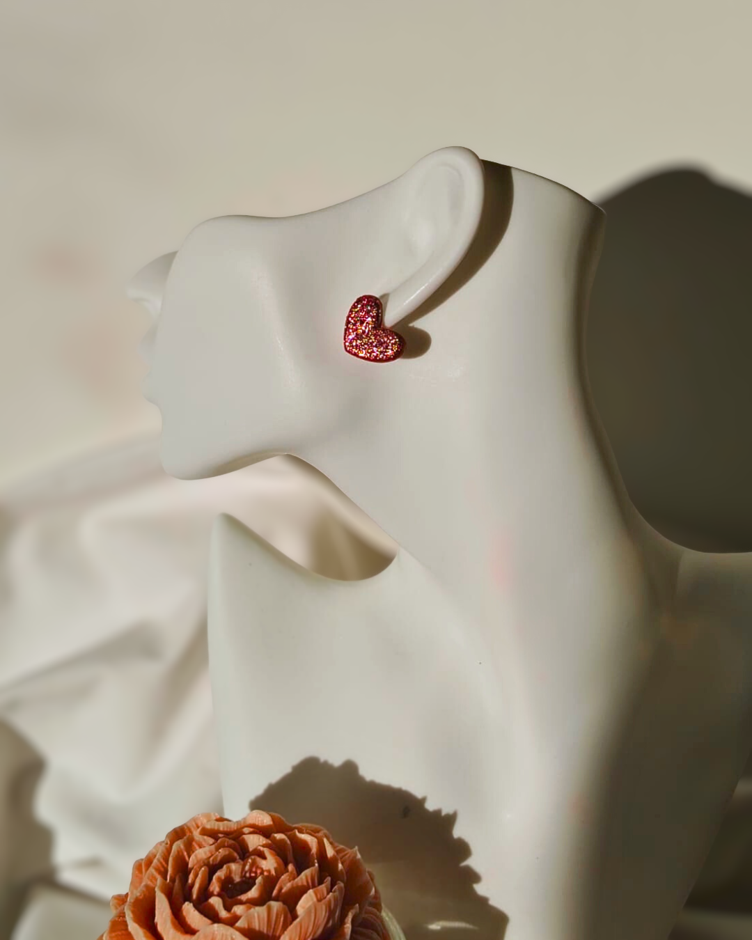 Srca Šljokice - Naušnice za Valentinovo