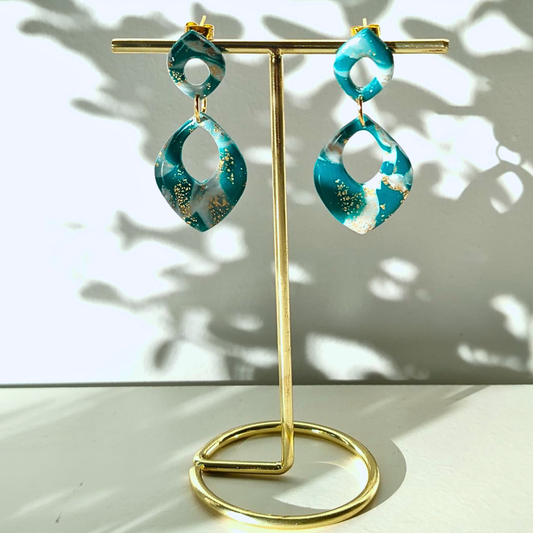 Aurora Drop - Zelena - elegantne naušnice