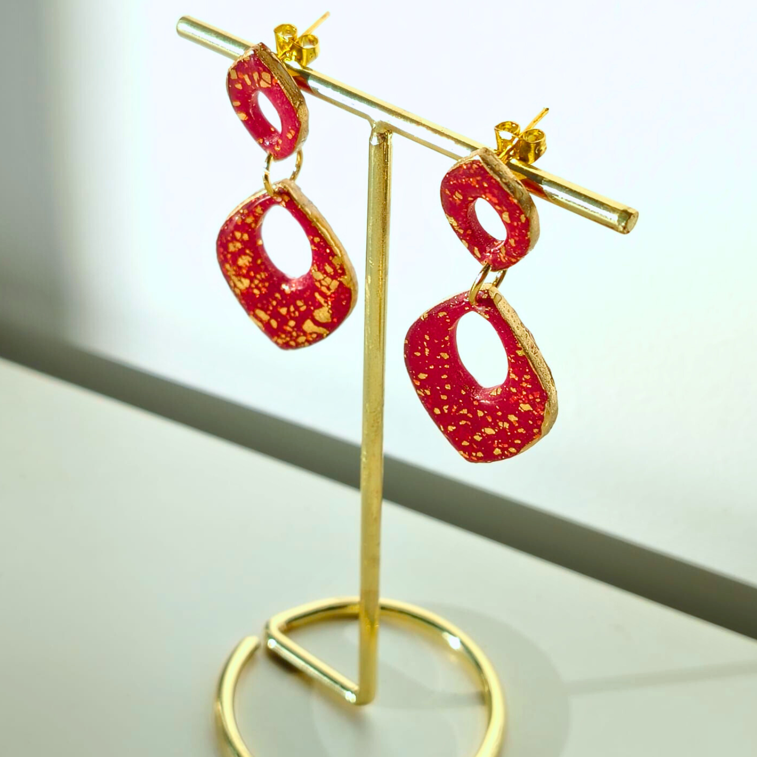 Aurora Drop - Red Gold – ručno rađene od gline