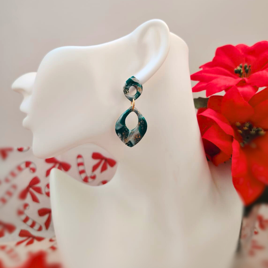 Aurora Drop - Zelena - elegantne naušnice