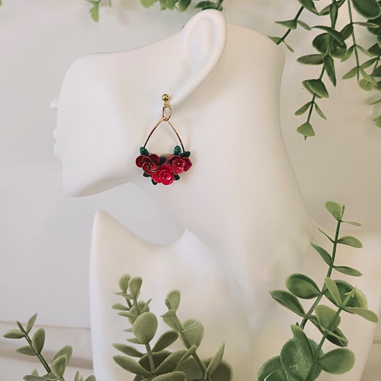 Romantic Drop Earrings – Božino izdanje - Crvena elegancija
