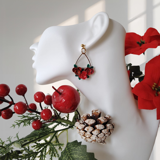 Romantic Drop Earrings – Božino izdanje - Crvena elegancija