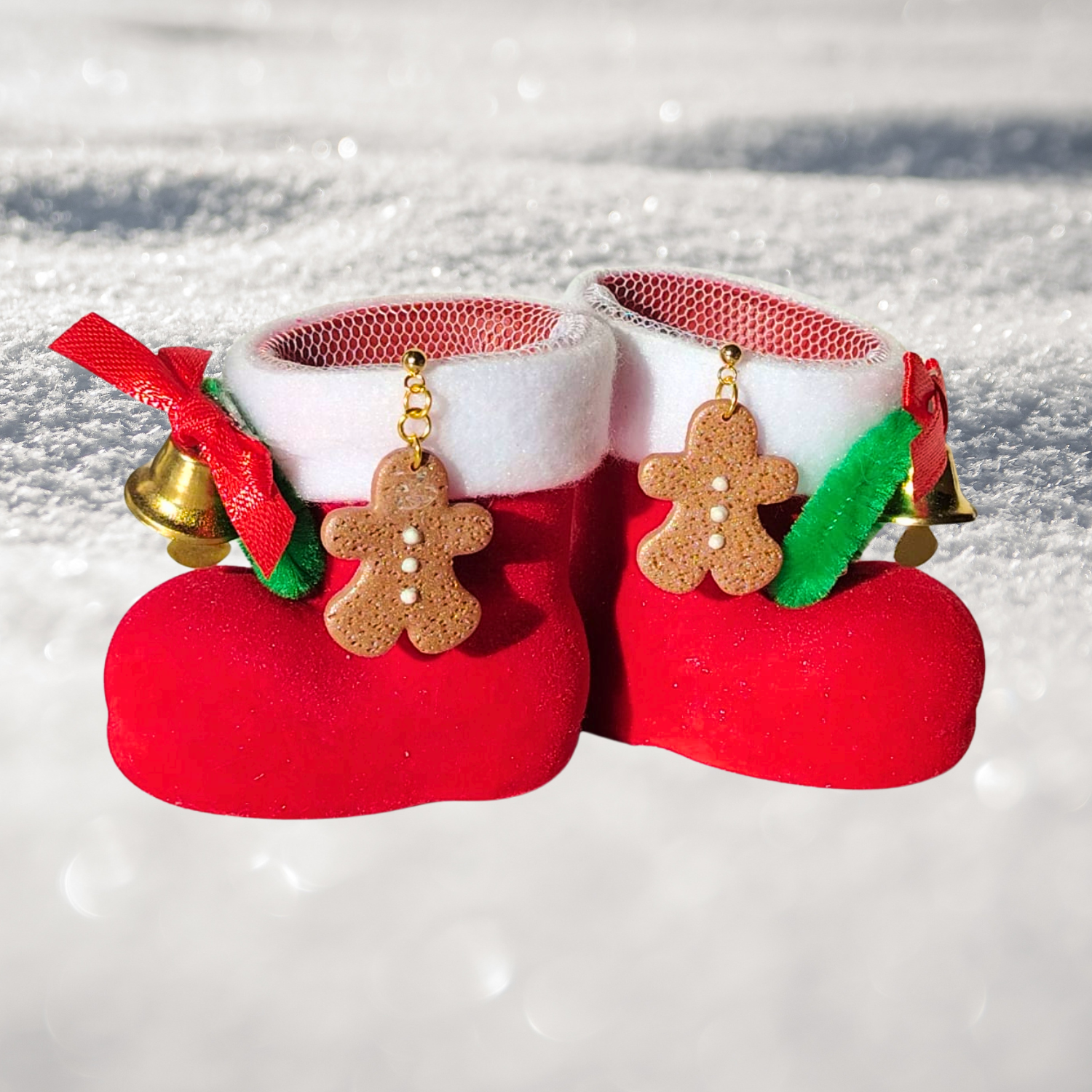 Božićne Naušnice Gingerbread – Slatki Blagdanski Hit - Božićni nakit