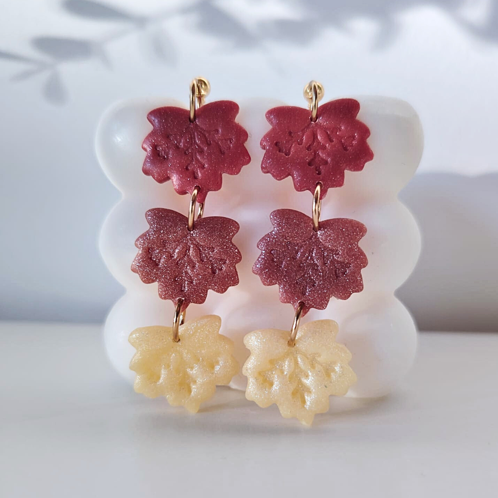 Falling Leaves Earrings – Trostruki jesenski listovi