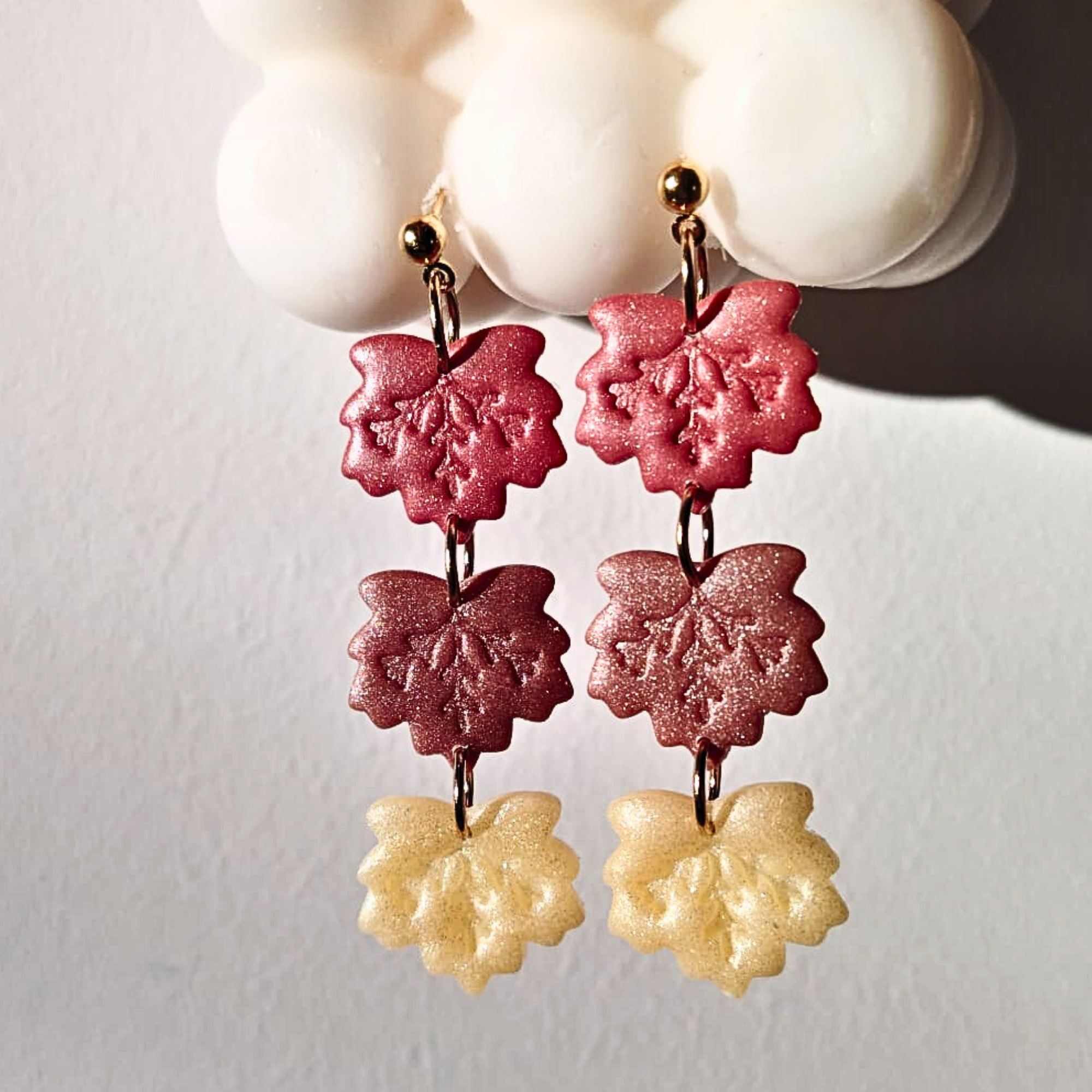 Falling Leaves Earrings – Trostruki jesenski listovi
