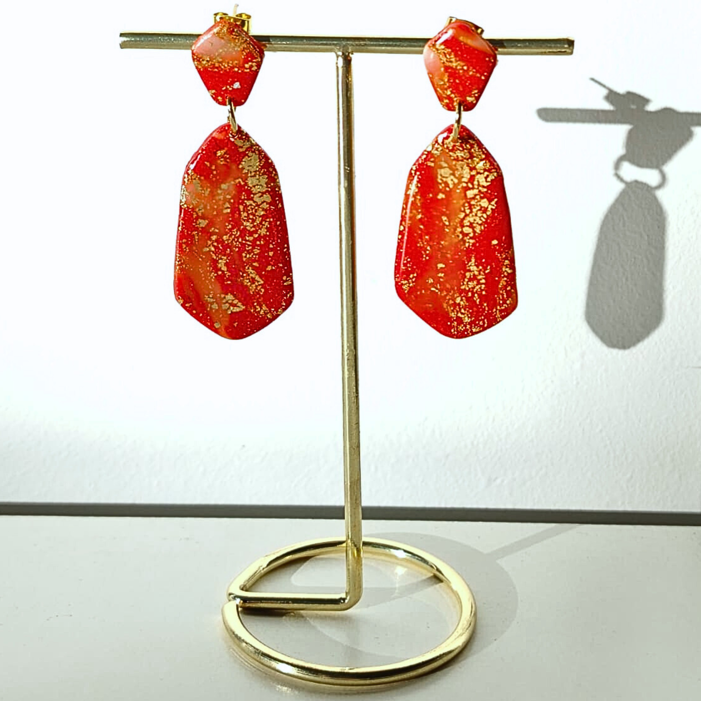 Sunset Glow - Elegantne naušnice ručno rađene od gline