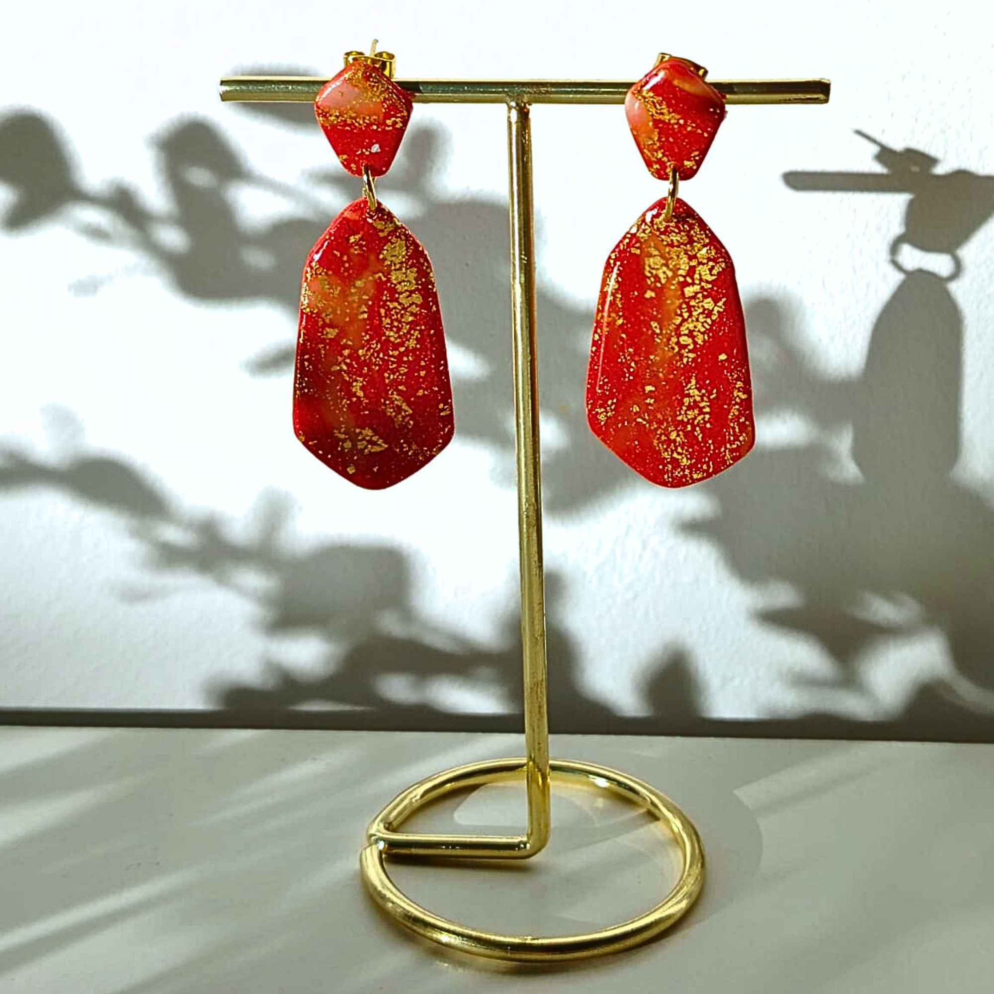 Sunset Glow - Elegantne naušnice ručno rađene od gline