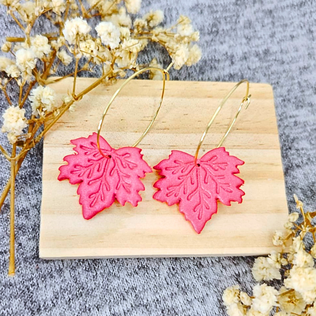 Autumn Hoops – Jesenske naušnice od gline